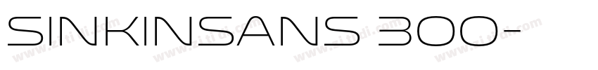 sinkinsans 300字体转换